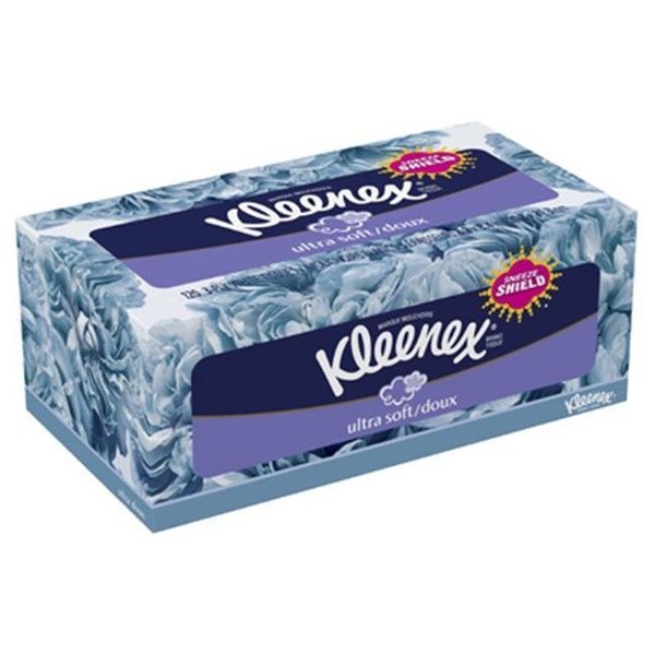 Kleenex Kleenex 25861 120 Count White Ultra Soft Facial Tissue; Pack Of 24 139001